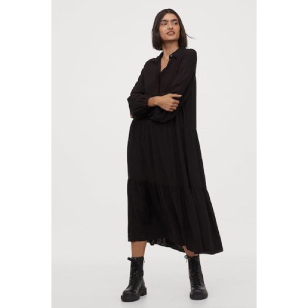 NWT Collared MIDI Tier Dress